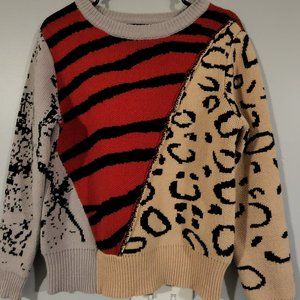 animal print sweater